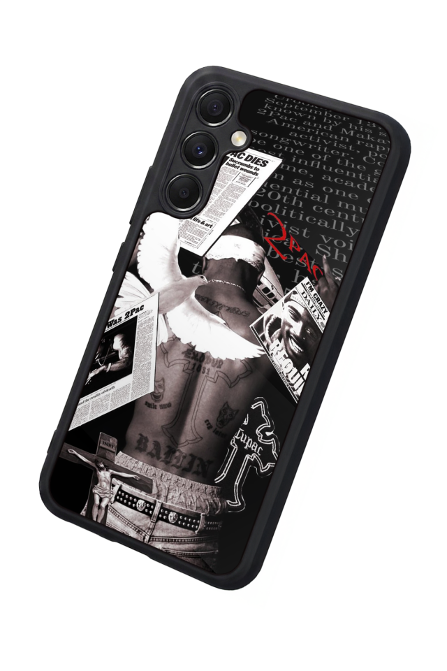 Samsung Galaxy M34 Uyumlu Tupac Tasarımlı Glossy Premium Kılıf