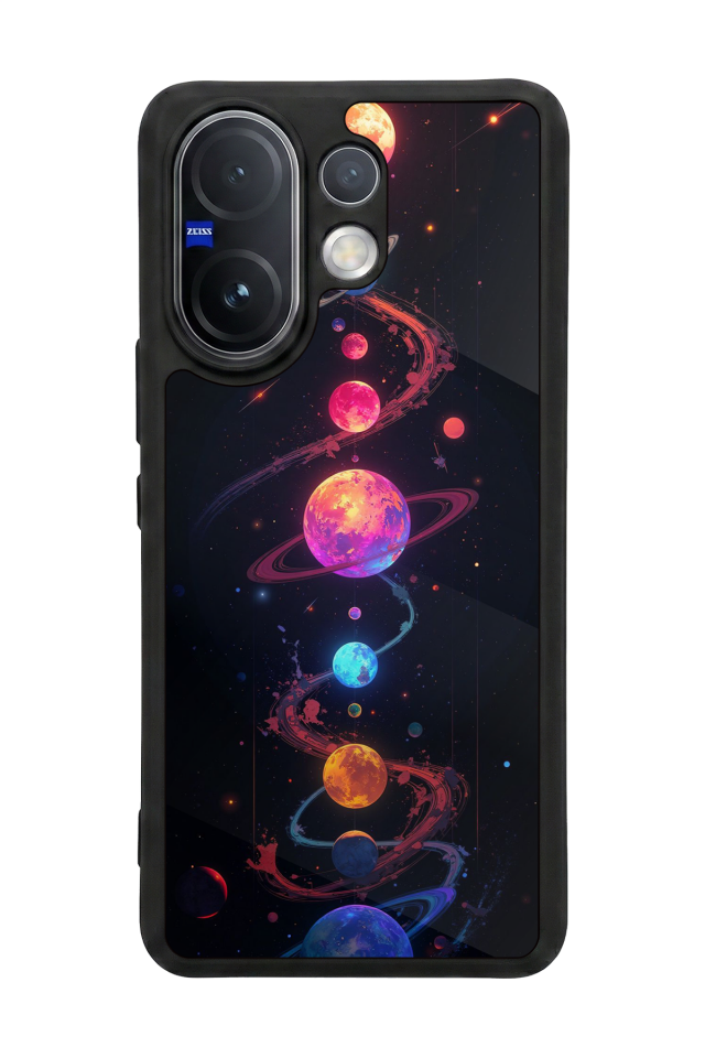 Vivo V60 Uyumlu Uzay Tasarımlı Glossy Premium Kılıf