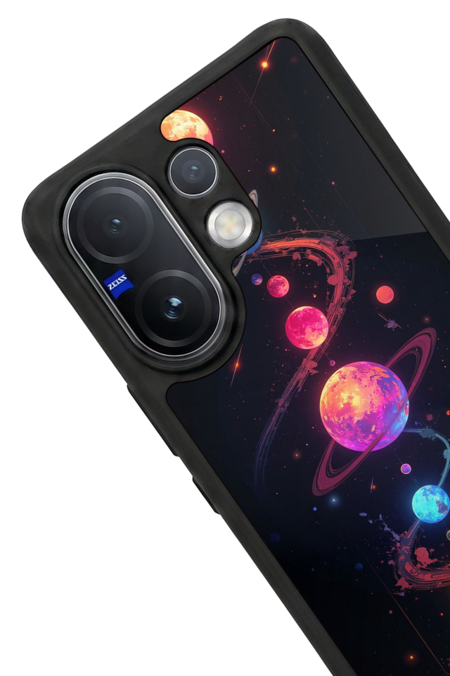 Vivo V60 Uyumlu Uzay Tasarımlı Glossy Premium Kılıf