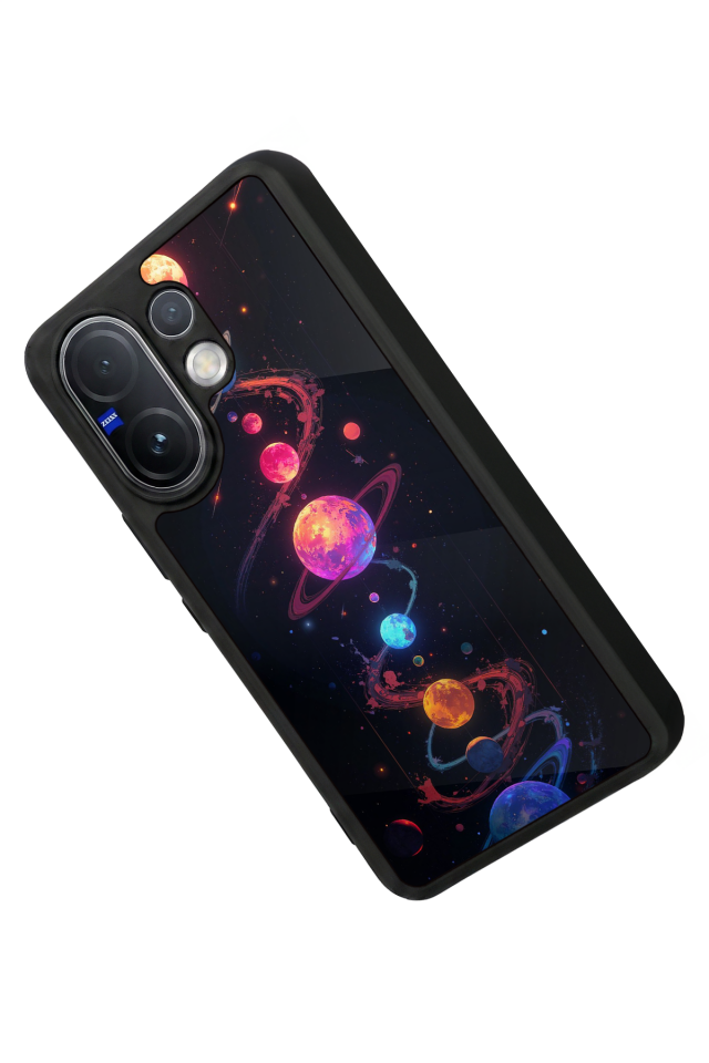 Vivo V60 Uyumlu Uzay Tasarımlı Glossy Premium Kılıf