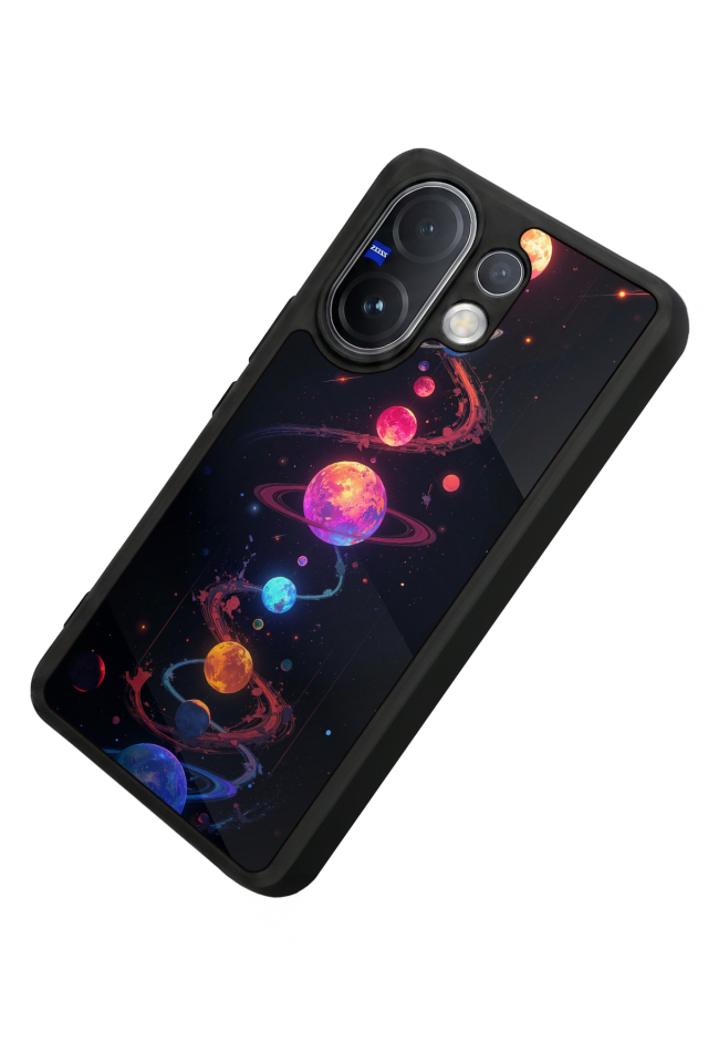 Vivo V60 Uyumlu Uzay Tasarımlı Glossy Premium Kılıf