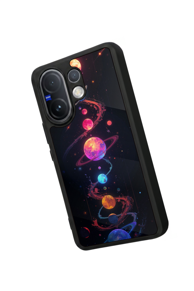 Vivo V60 Uyumlu Uzay Tasarımlı Glossy Premium Kılıf
