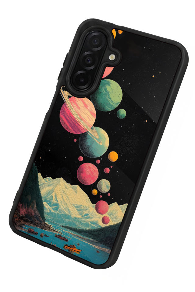 Samsung Galaxy A56 Uyumlu Uzay Tasarımlı Glossy Premium Kılıf
