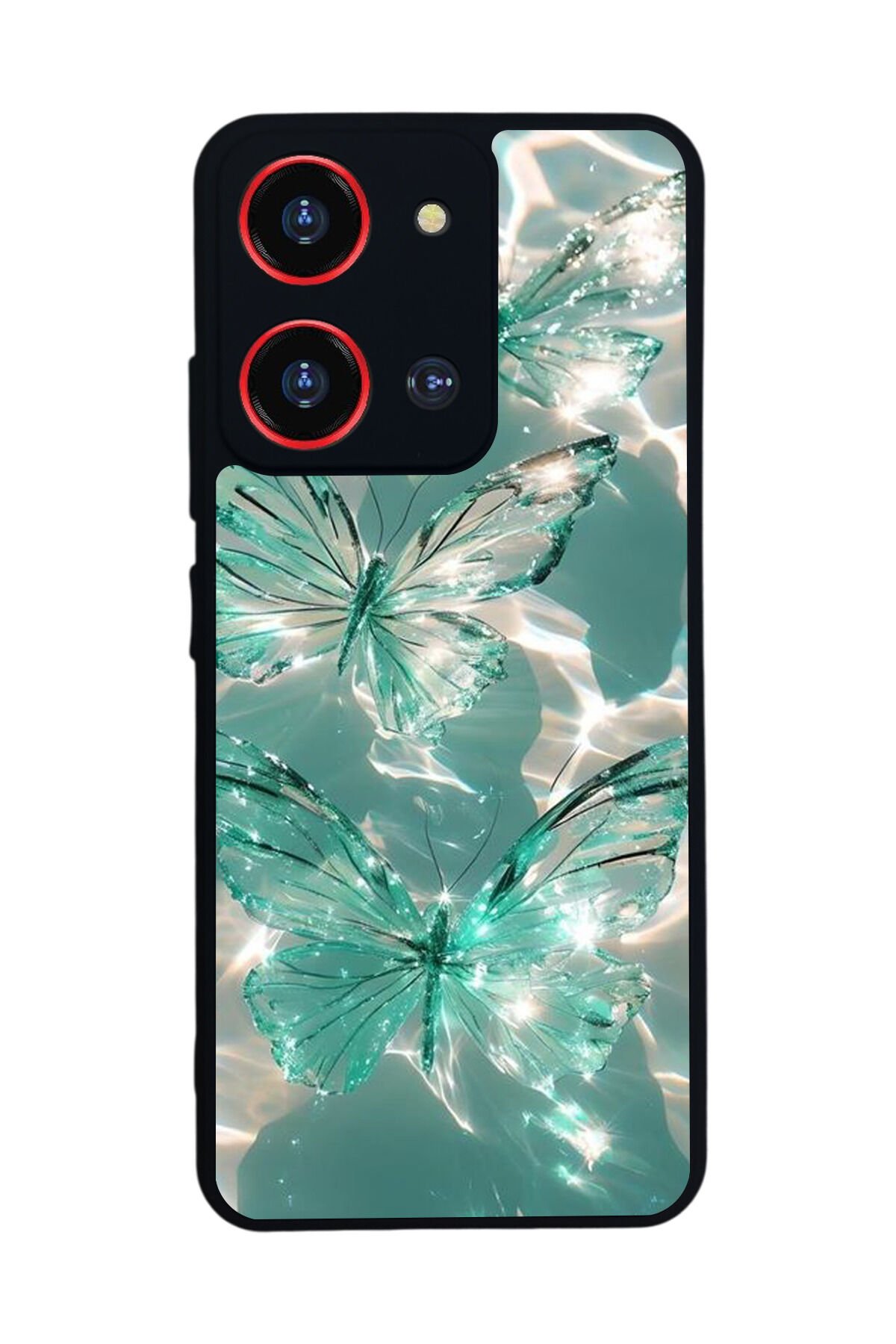 Reeder S19 Max Pro S 108MP Uyumlu Kelebek Tasarımlı Glossy Premium Kılıf
