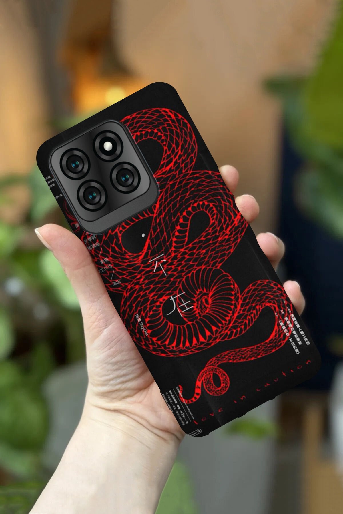 Reeder S71 Uyumlu Kamera Korumalı Dragon Desenli HD Baskılı Silikon Kılıf