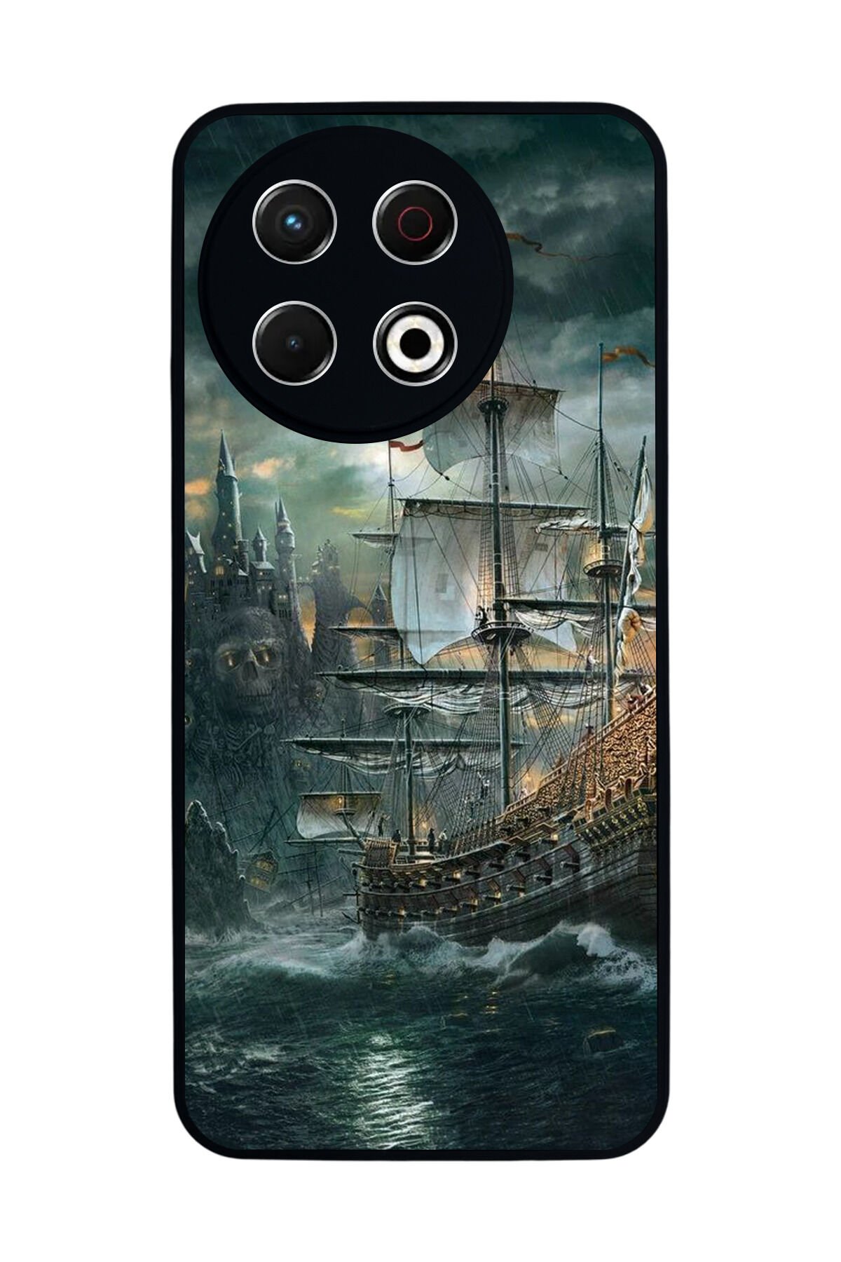 Tecno Spark 30 Pro Uyumlu Korsan Tasarımlı Glossy Premium Kılıf