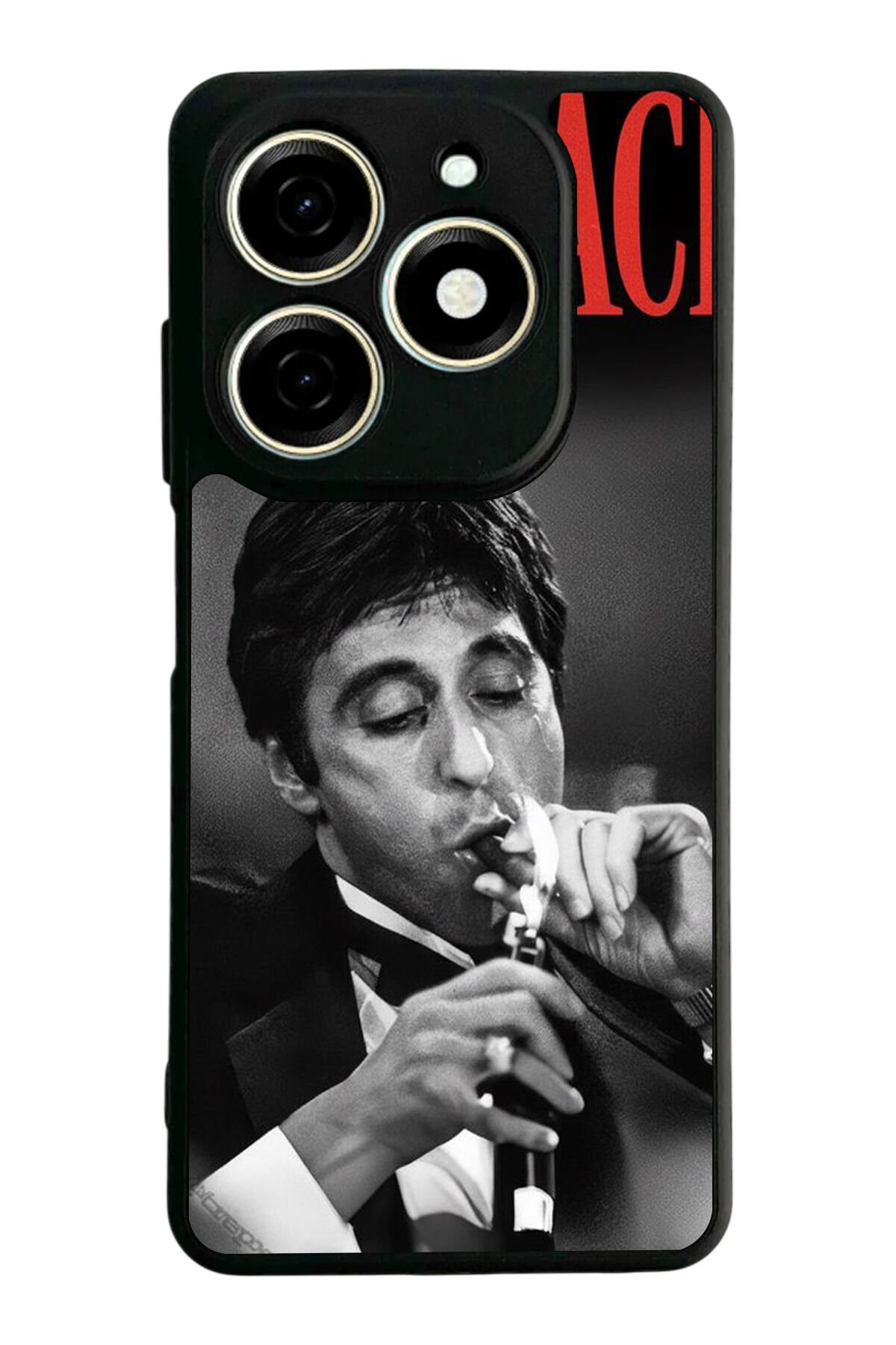 Tecno Spark 20/20C Uyumlu Scarface Tasarımlı Glossy Premium Kılıf