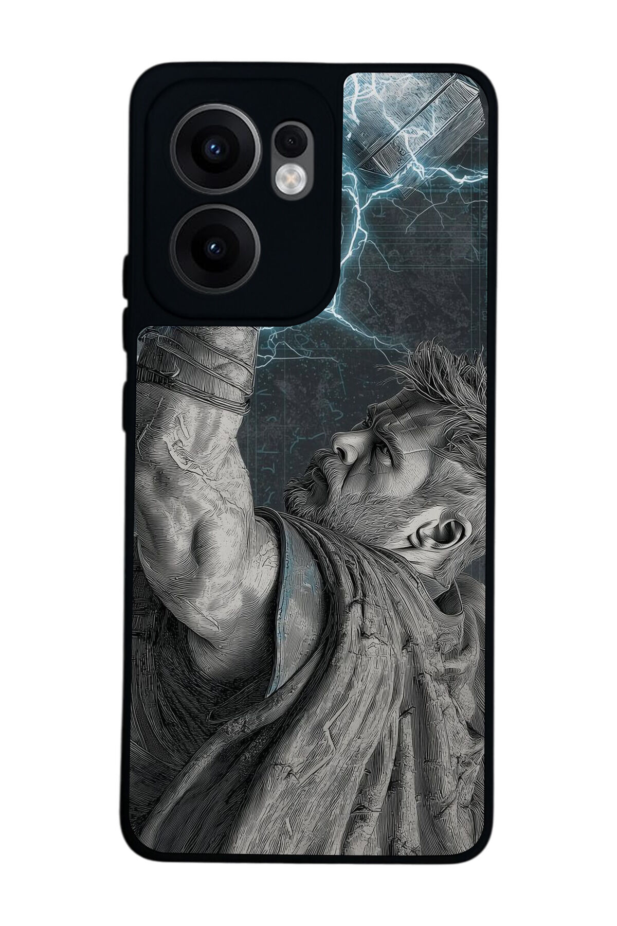 Oppo Reno 13F Uyumlu Thor Tasarımlı Glossy Premium Kılıf