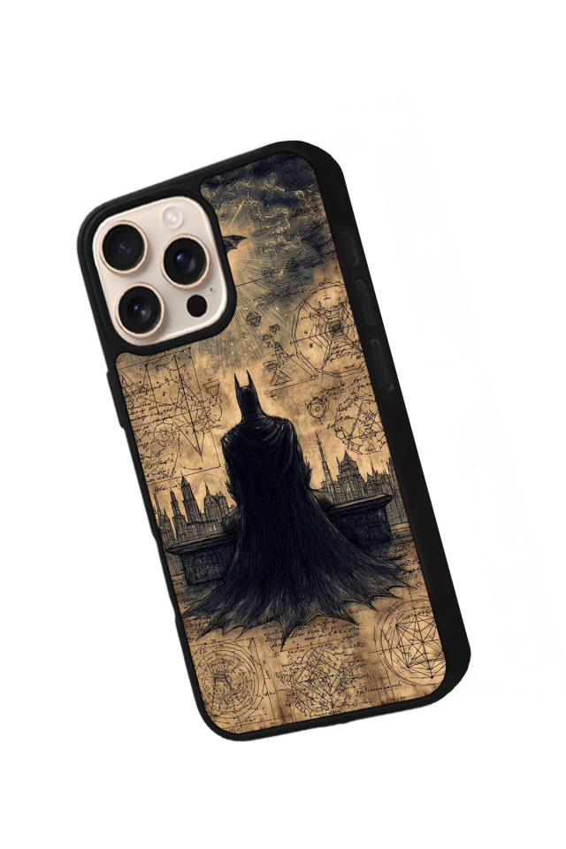 iPhone 15 Pro Max Uyumlu Batman Tasarımlı Glossy Premium Kılıf