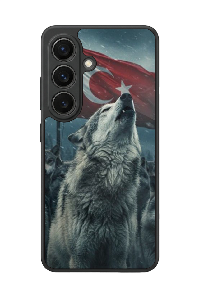 Samsung Galaxy S26 Uyumlu Bozkurt Tasarımlı Glossy Premium Kılıf