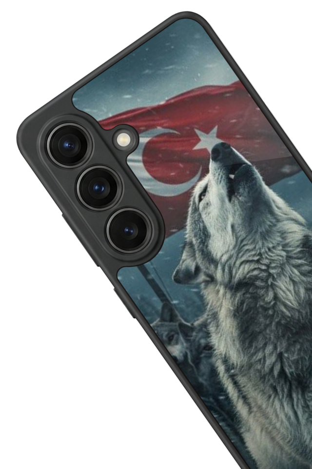 Samsung Galaxy S26 Uyumlu Bozkurt Tasarımlı Glossy Premium Kılıf