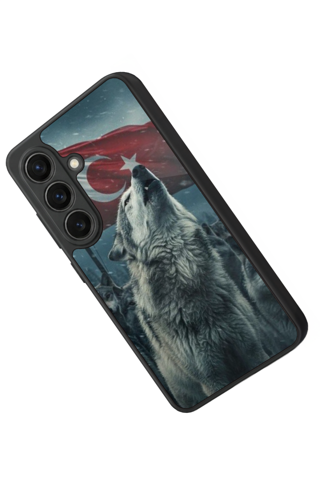Samsung Galaxy S26 Uyumlu Bozkurt Tasarımlı Glossy Premium Kılıf