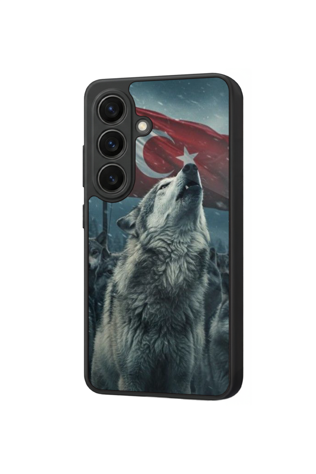 Samsung Galaxy S26 Uyumlu Bozkurt Tasarımlı Glossy Premium Kılıf