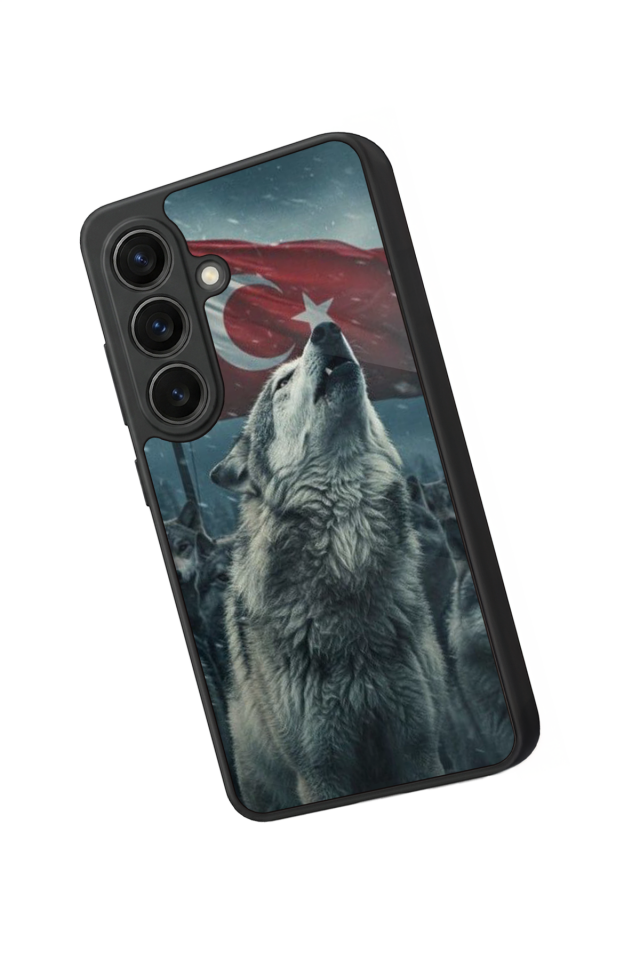Samsung Galaxy S26 Uyumlu Bozkurt Tasarımlı Glossy Premium Kılıf