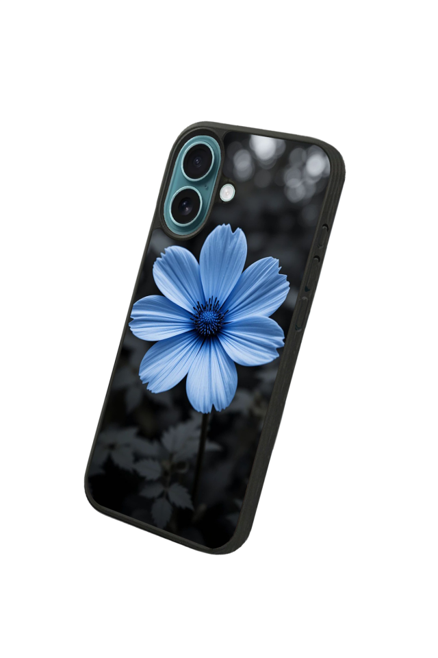 iPhone 16 Uyumlu Cicek Tasarımlı Glossy Premium Kılıf