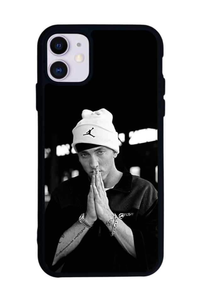 iPhone 11 Uyumlu Eminem Tasarımlı Glossy Premium Kılıf