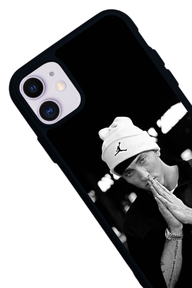iPhone 11 Uyumlu Eminem Tasarımlı Glossy Premium Kılıf