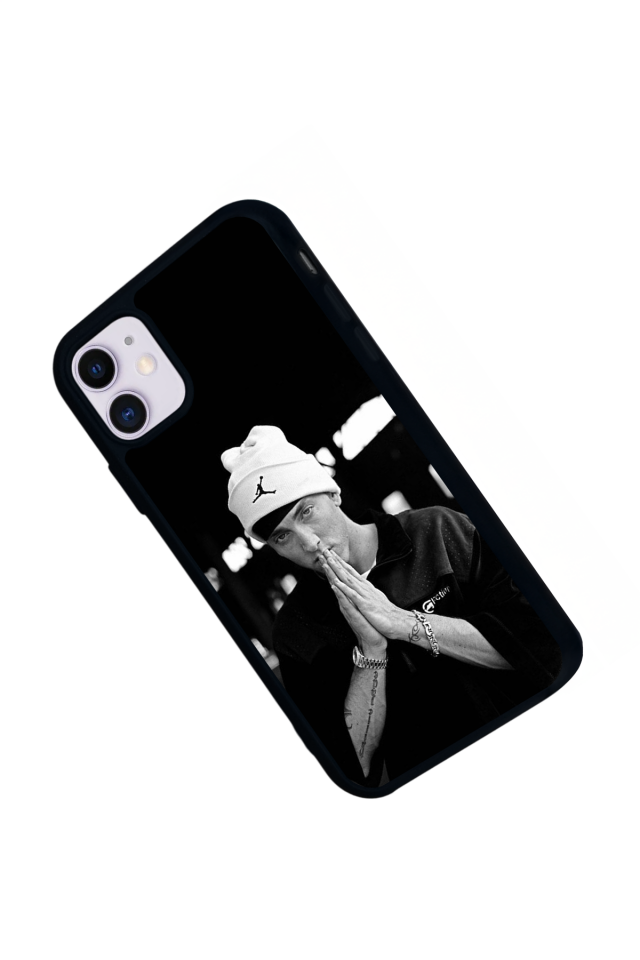 iPhone 11 Uyumlu Eminem Tasarımlı Glossy Premium Kılıf