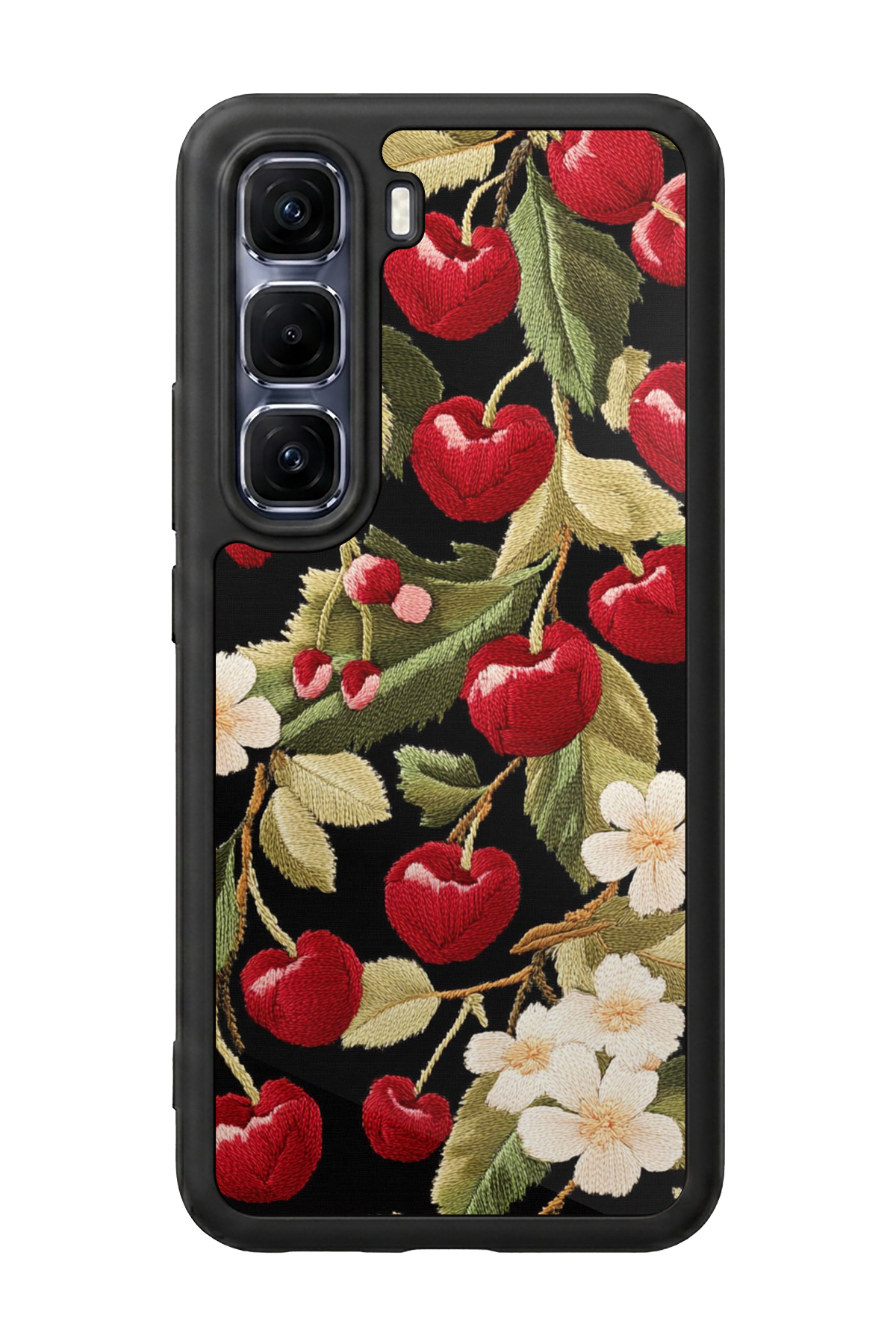Infinix Hot 60 Pro Plus Uyumlu Floral Tasarımlı Glossy Premium Kılıf