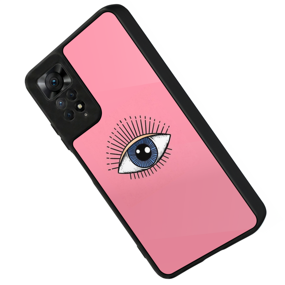 Xiaomi Redmi Note 11 Pro Uyumlu Göz Tasarımlı Glossy Premium Kılıf