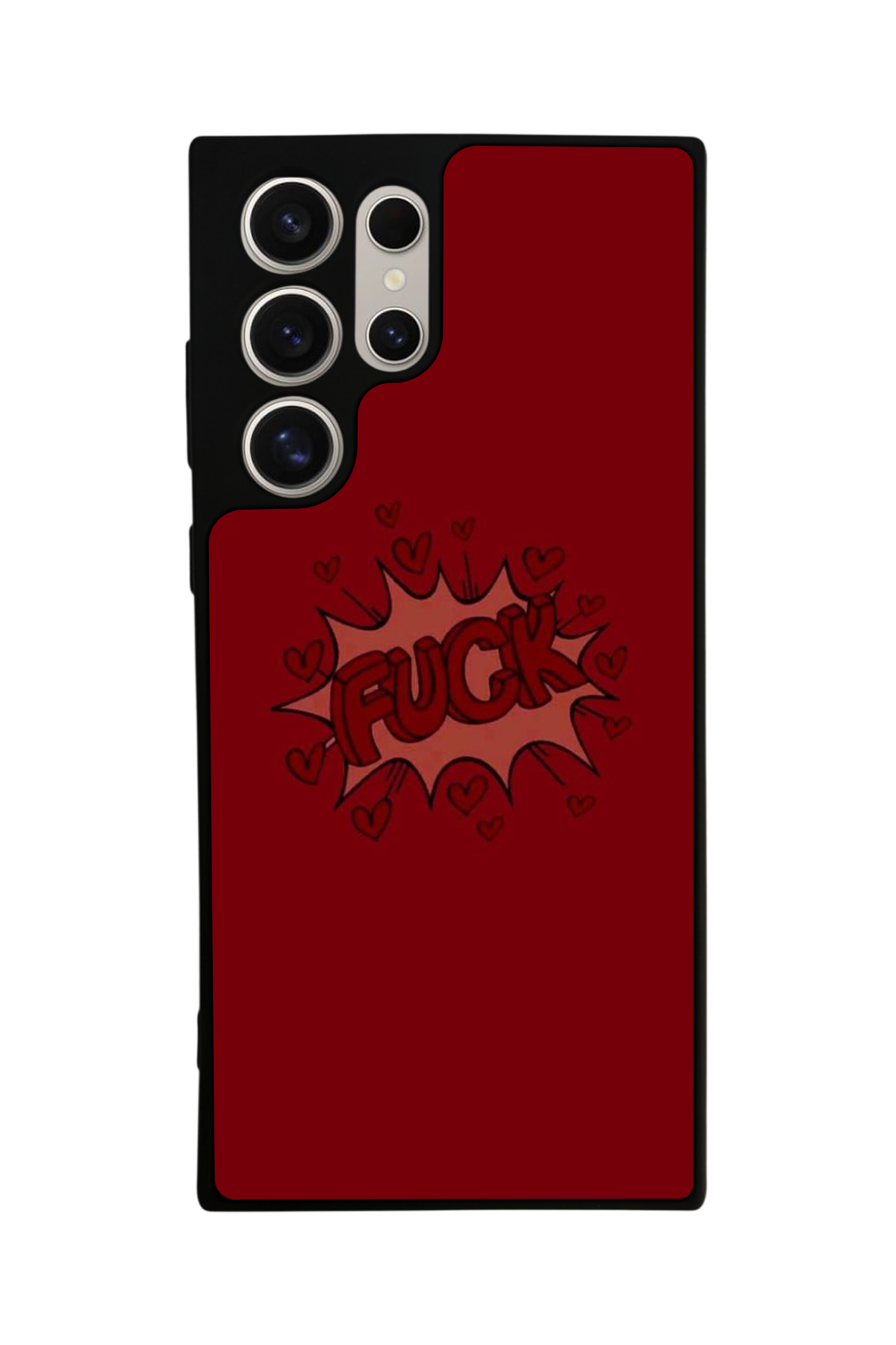 Samsung Galaxy S22 Ultra Uyumlu Kalp Love Tasarımlı Glossy Premium Kılıf