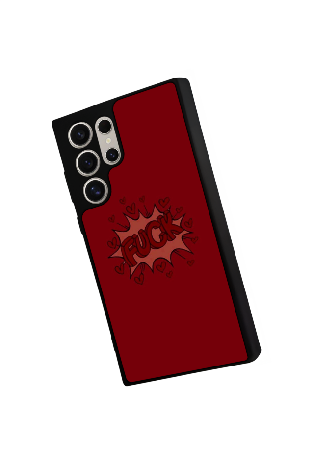 Samsung Galaxy S22 Ultra Uyumlu Kalp Love Tasarımlı Glossy Premium Kılıf