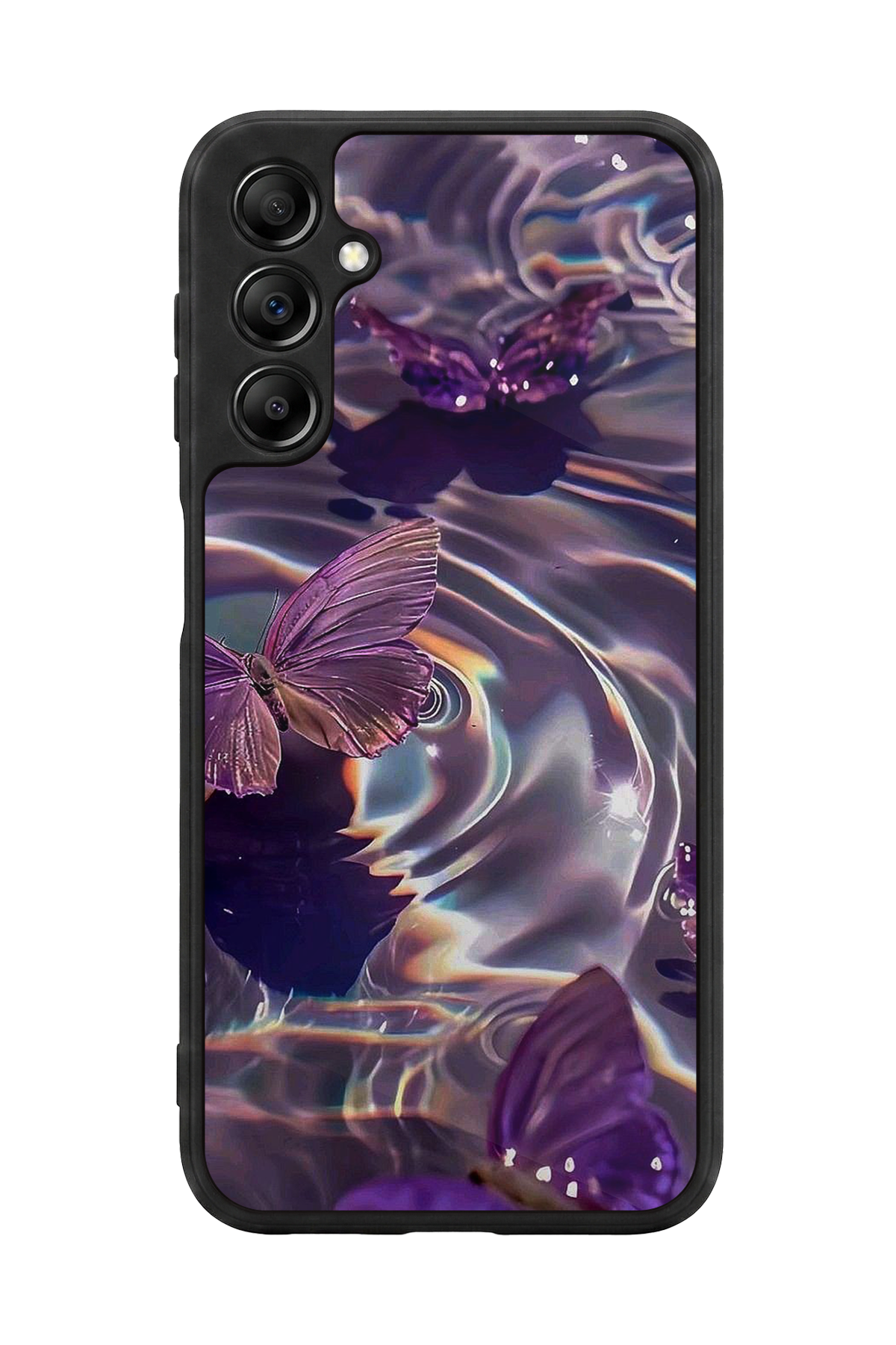Samsung Galaxy A14 Uyumlu Kelebek Tasarımlı Glossy Premium Kılıf