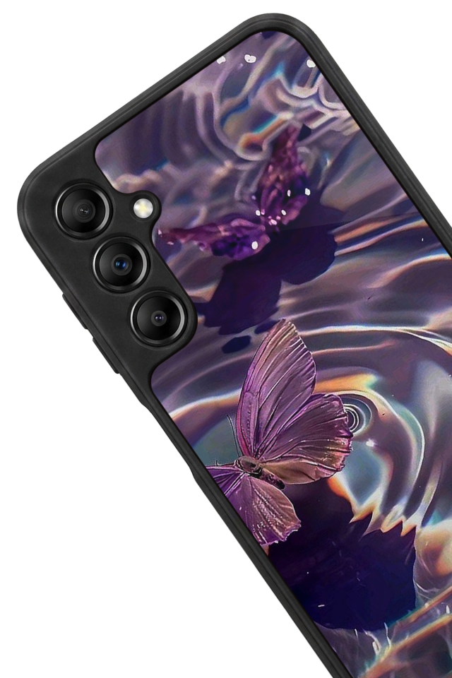 Samsung Galaxy A14 Uyumlu Kelebek Tasarımlı Glossy Premium Kılıf
