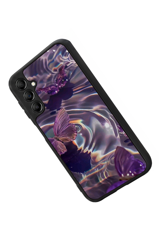 Samsung Galaxy A14 Uyumlu Kelebek Tasarımlı Glossy Premium Kılıf