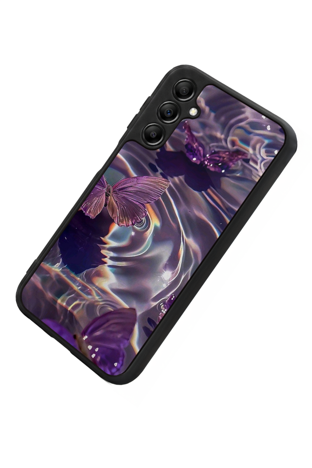 Samsung Galaxy A14 Uyumlu Kelebek Tasarımlı Glossy Premium Kılıf