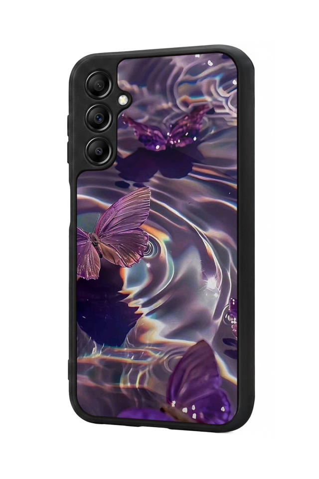 Samsung Galaxy A14 Uyumlu Kelebek Tasarımlı Glossy Premium Kılıf