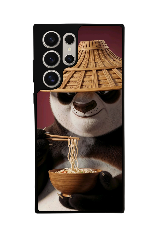 Samsung Galaxy S23 Ultra Uyumlu Kung Fu Panda Tasarımlı Glossy Premium Kılıf