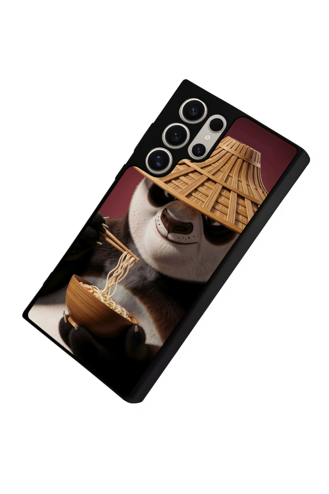 Samsung Galaxy S23 Ultra Uyumlu Kung Fu Panda Tasarımlı Glossy Premium Kılıf