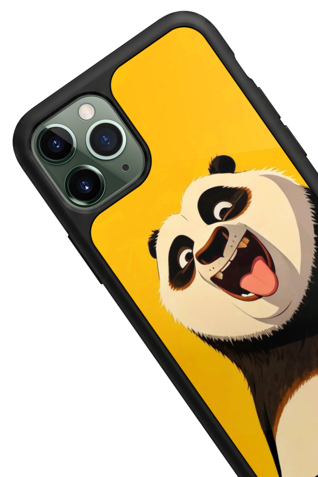 iPhone 11 Pro Uyumlu Kung Fu Panda Tasarımlı Glossy Premium Kılıf