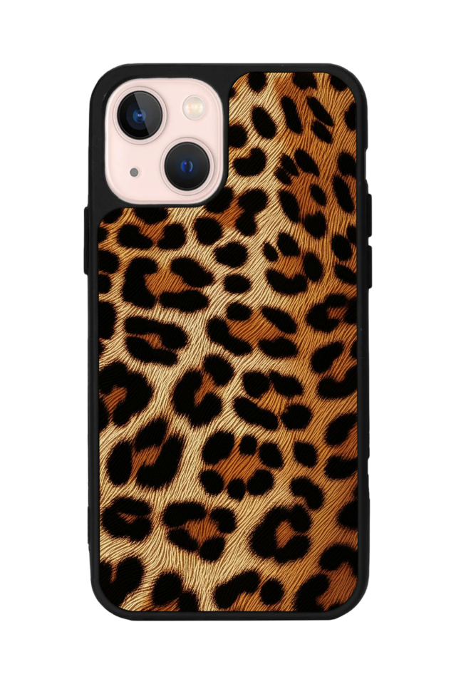 iPhone 15 Uyumlu Leopar Tasarımlı Glossy Premium Kılıf