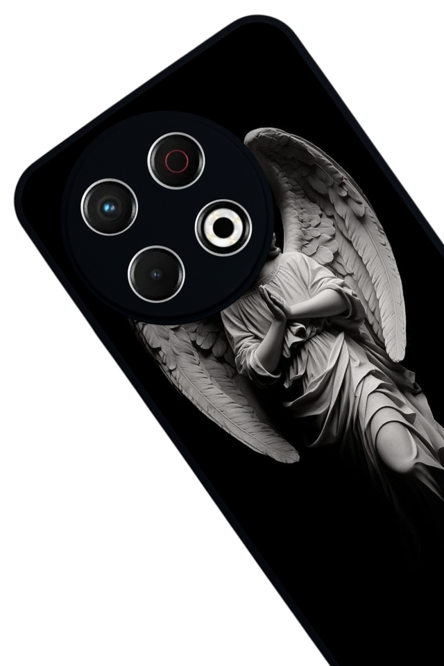 Tecno Spark 30 Pro Uyumlu Melek Tasarımlı Glossy Premium Kılıf