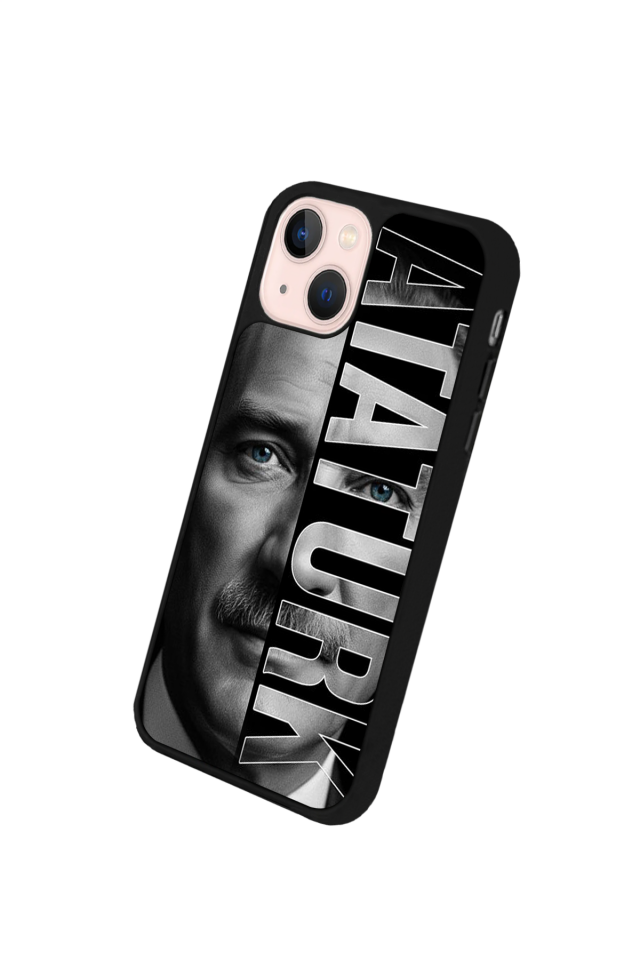 iPhone 13 Mini Uyumlu Mustafa Kemal Ataturk Tasarımlı Glossy Premium Kılıf
