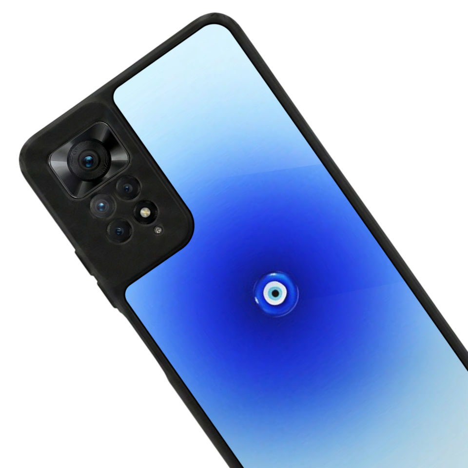 Xiaomi Redmi Note 12 Pro Uyumlu Nazar Tasarımlı Glossy Premium Kılıf