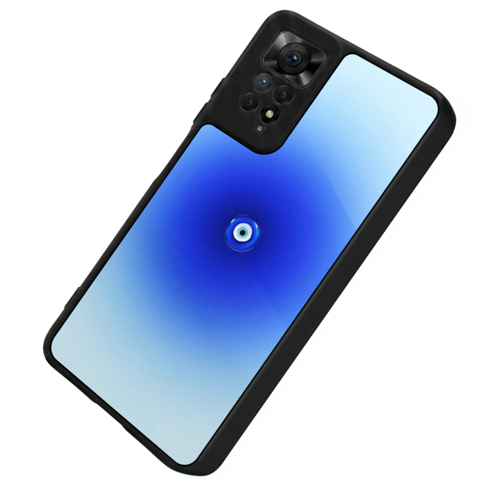 Xiaomi Redmi Note 12 Pro Uyumlu Nazar Tasarımlı Glossy Premium Kılıf