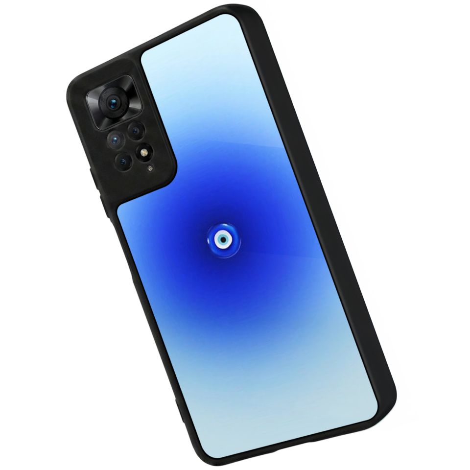 Xiaomi Redmi Note 12 Pro Uyumlu Nazar Tasarımlı Glossy Premium Kılıf