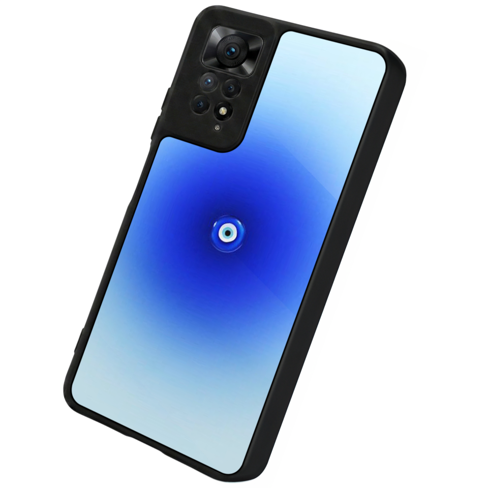 Xiaomi Redmi Note 12 Pro Uyumlu Nazar Tasarımlı Glossy Premium Kılıf