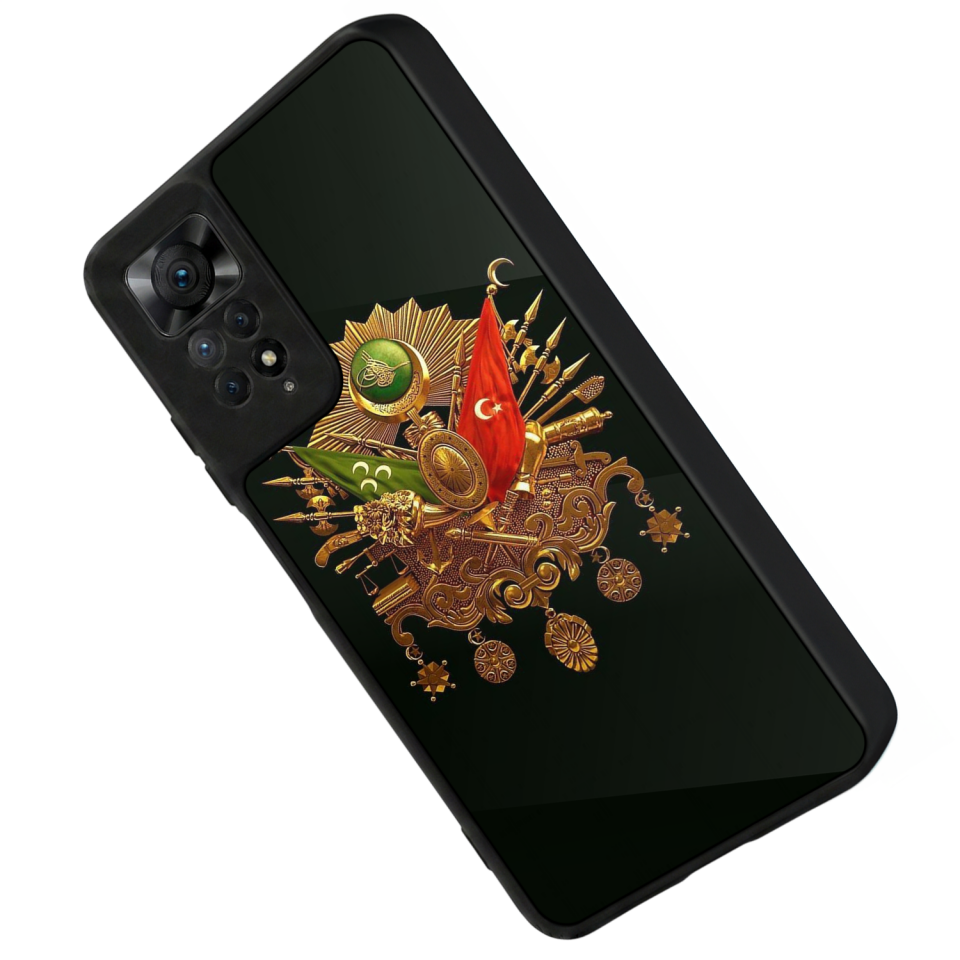 Xiaomi Redmi Note 11 Pro Uyumlu Osmanli Tugrasi Tasarımlı Glossy Premium Kılıf