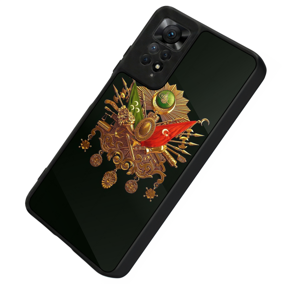 Xiaomi Redmi Note 11 Pro Uyumlu Osmanli Tugrasi Tasarımlı Glossy Premium Kılıf