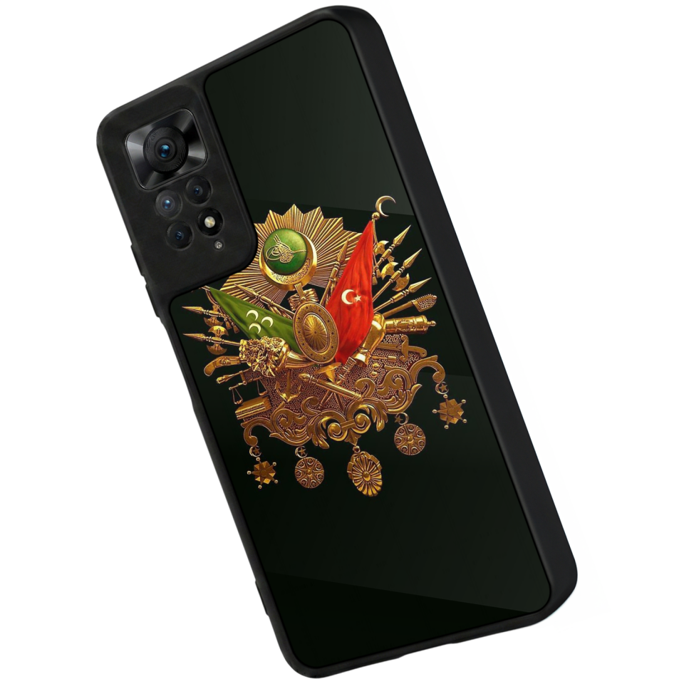 Xiaomi Redmi Note 11 Pro Uyumlu Osmanli Tugrasi Tasarımlı Glossy Premium Kılıf