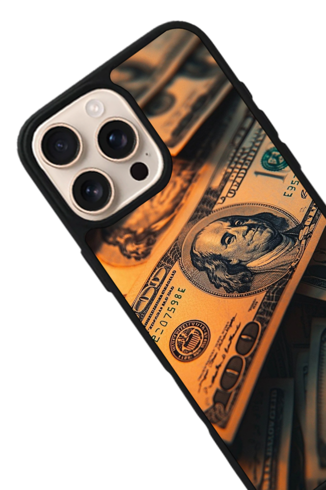 iPhone 16 Pro Uyumlu Para Tasarımlı Glossy Premium Kılıf
