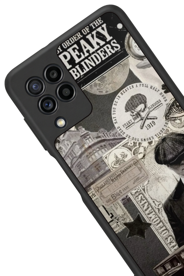 Samsung Galaxy M22 Uyumlu Peaky Blinders Tasarımlı Glossy Premium Kılıf