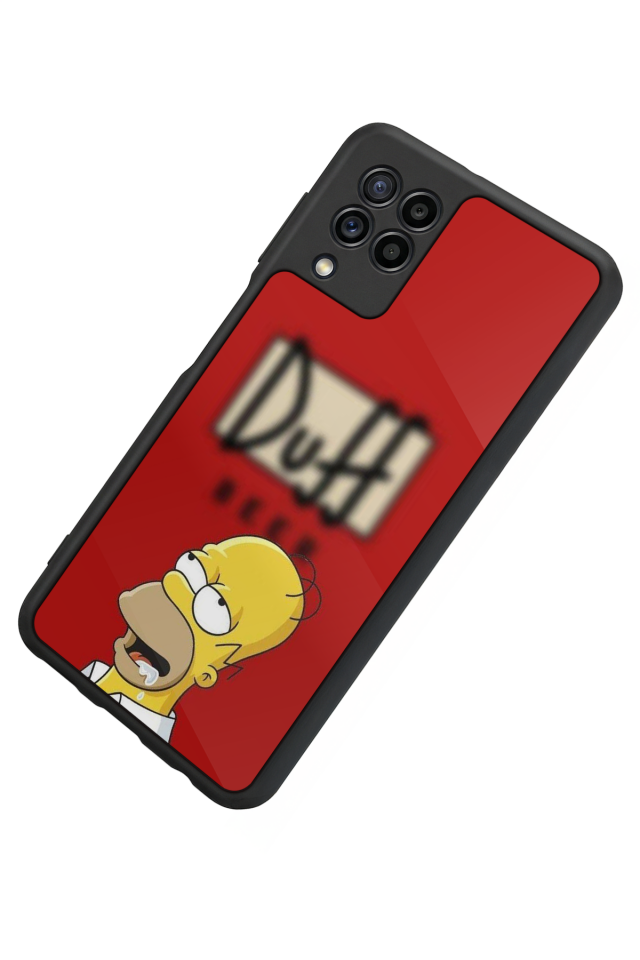Samsung Galaxy M32 Uyumlu The Simpsons Tasarımlı Glossy Premium Kılıf