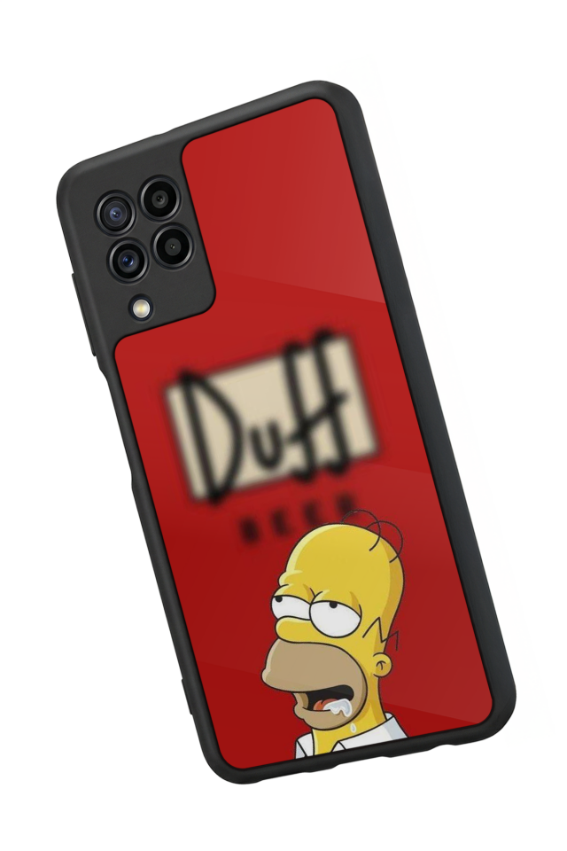 Samsung Galaxy M32 Uyumlu The Simpsons Tasarımlı Glossy Premium Kılıf