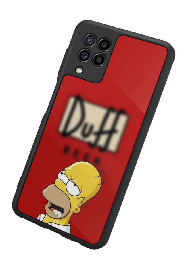 Samsung Galaxy M32 Uyumlu The Simpsons Tasarımlı Glossy Premium Kılıf