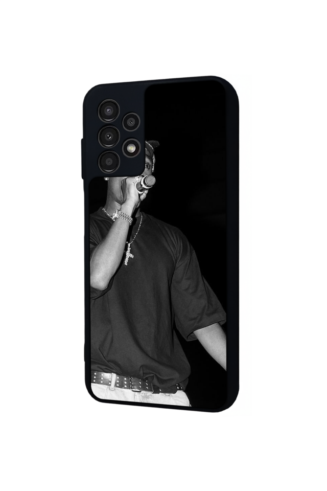 Samsung Galaxy A13 Uyumlu Tupac Tasarımlı Glossy Premium Kılıf